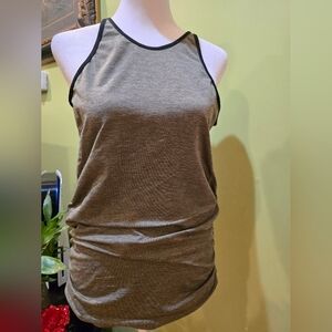 Lululemon Athletica Brown and Black Fitted Sleeveless Tank Top
